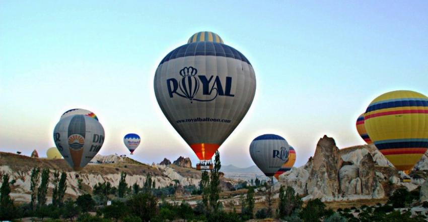 Kapadokya'da Turizm Balonla Havalandı