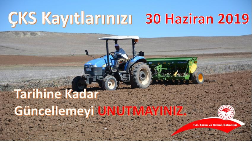 ÇKS İle İlgili İlçe Tarım ve Orman Müdürlüğünün Duyurusu