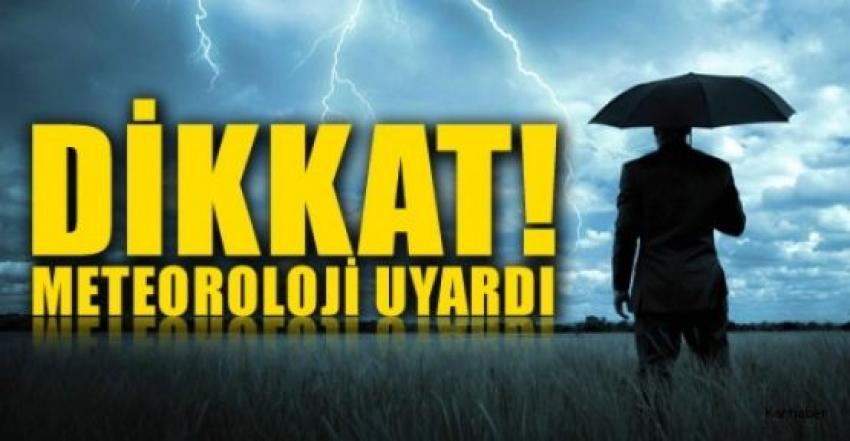 Kuvvetli yağış ve rüzgar uyarısı
