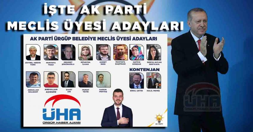AK Parti Belediye Meclis Üyeleri Belli Oldu