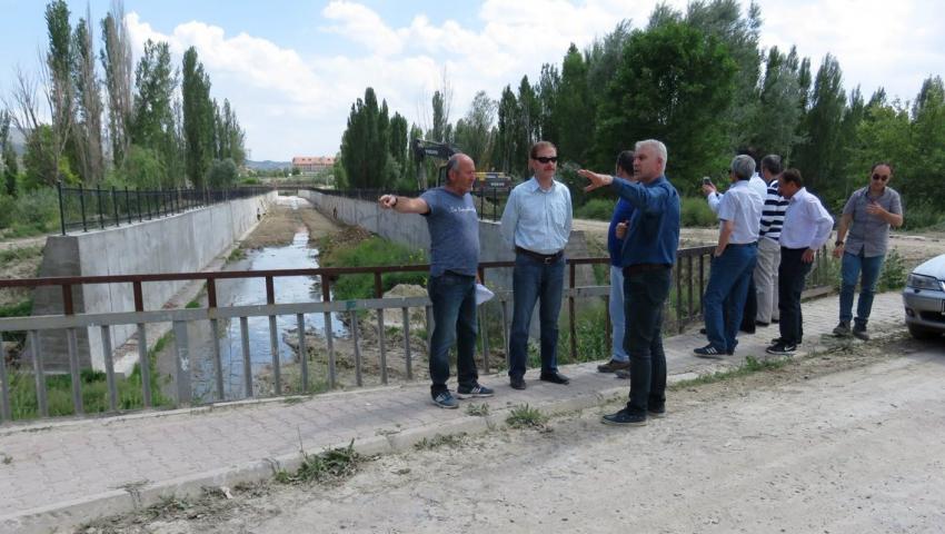 Bölge Müdürü Bal, Damsa Çayı Taşkın Koruma İnşaatını İnceledi