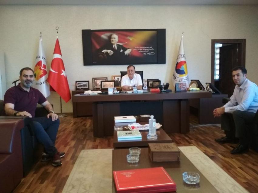Ekici ve Dinler, NTSO Başkanı Parmaksız'ı Ziyaret Etti