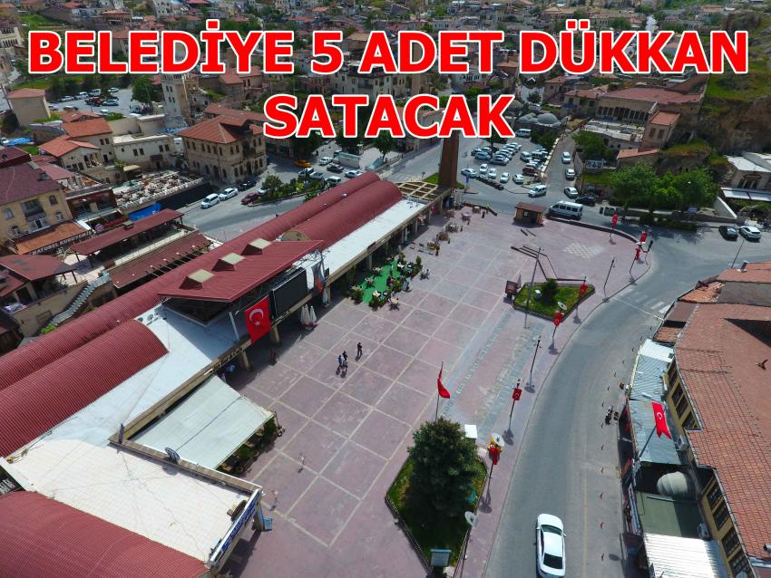 Belediye Cumhuriyet Meydanında 5 Dükkan Satacak