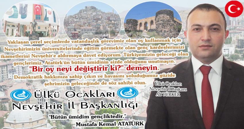 Ülkü Ocakları Başkanı Türker'den Gençlere Seçim Çağrısı