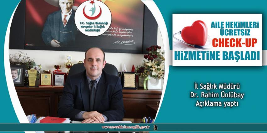 Aile Hekimleri Ücretsiz Check-Up Hizmetine Başladı