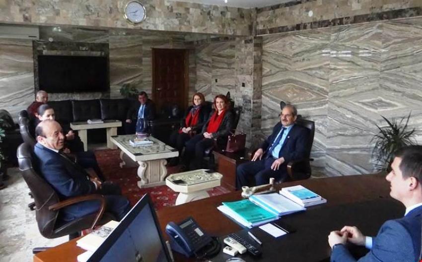 CHP Yeni Başkan ve Yönetimi Kurumları Ziyaret Etti