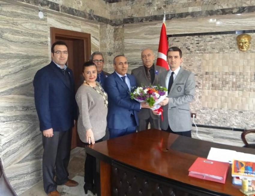 Mal Müdürlüğü Çalışanları Kaymakam Maraşlı'yı Ziyaret Etti