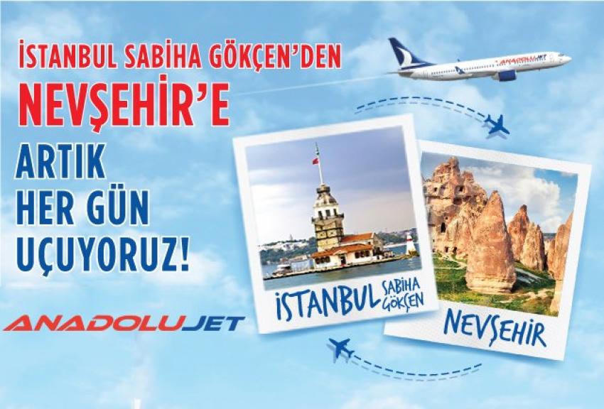 AnadoluJet İstanbul - Nevşehir Seferlerini Artırdı