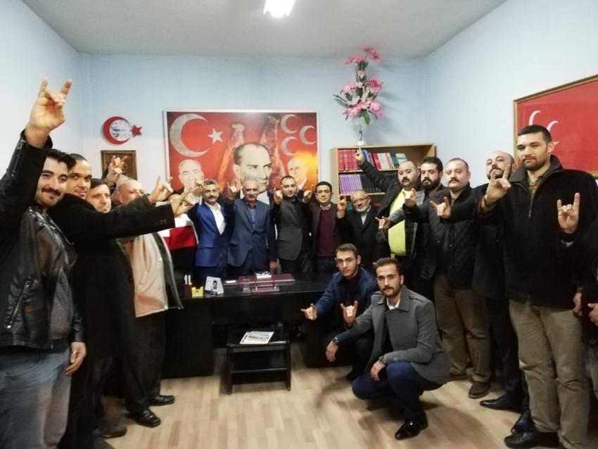 Ülkü Ocakları, MHP Ürgüp İlçe Başkanı Tevfik Öz'ü Ziyaret Etti
