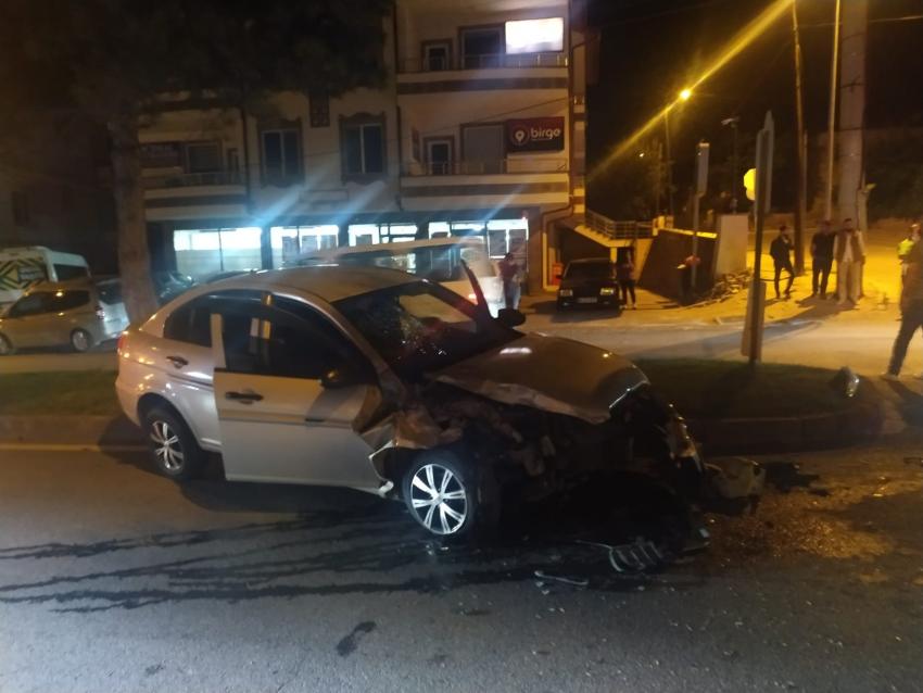 Trafik kazası meydana geldi