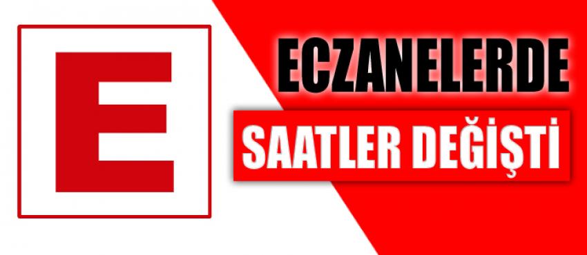 Eczane Çalışma Saatleri Yeniden Düzenlendi