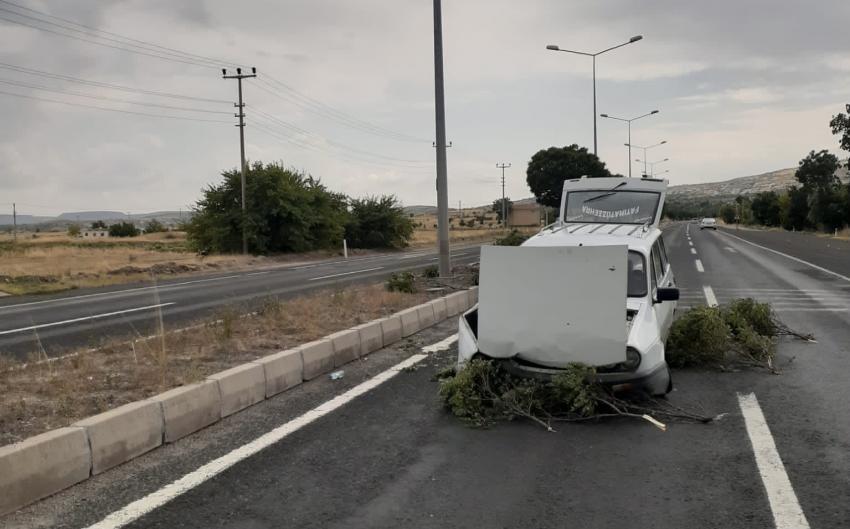 Ürgüp Yolunda Kaza 1 Yaralı