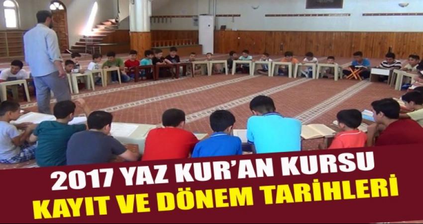 Yaz Kur'an Kursları Açılış Programı