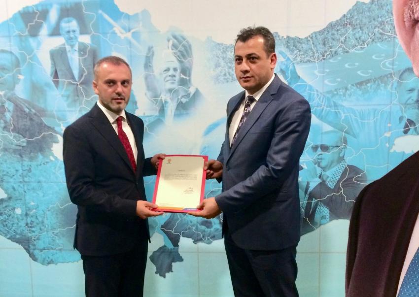 AK Parti Nevşehir Merkez İlçe Başkanlığına Ferit Yiğitarslan atandı