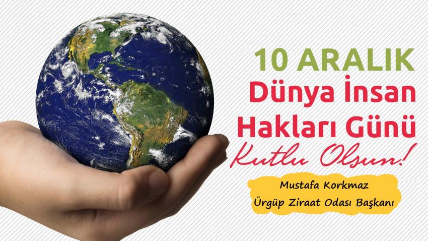 10 Aralık Dünya İnsan Hakları Günü Kutlu Olsun