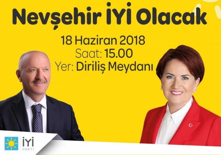 Meral Akşener Nevşehir'e Geliyor
