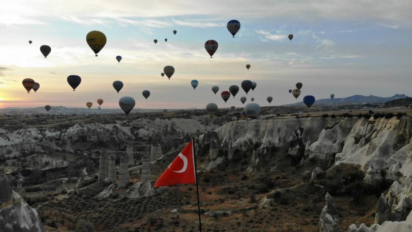Kapadokya Bölgesini Ocak ayında 42 bin 560 turist ziyaret etti
