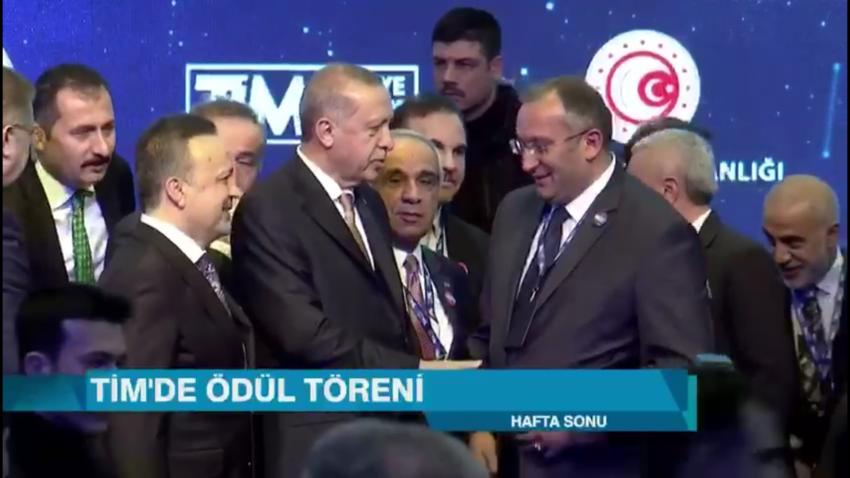 İş Adamı Ethem Tanrıver TİM'de Cumhurbaşkanı Erdoğan İle Bir Araya Geldi