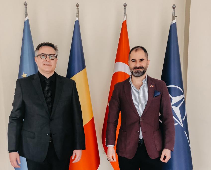 Dinler'den Romanya’nın Ankara yeni Büyükelçisi Stefan Tinca'ya Ziyaret
