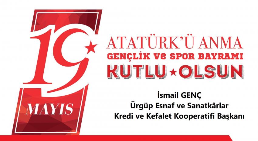 Başkan İsmail Genç 'Nice 19 Mayıslara 102. yılımız kutlu olsun'