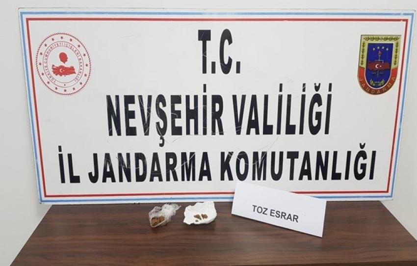 Ürgüp'te Jandarma Ekipleri Uyuşturucu Yakaladı