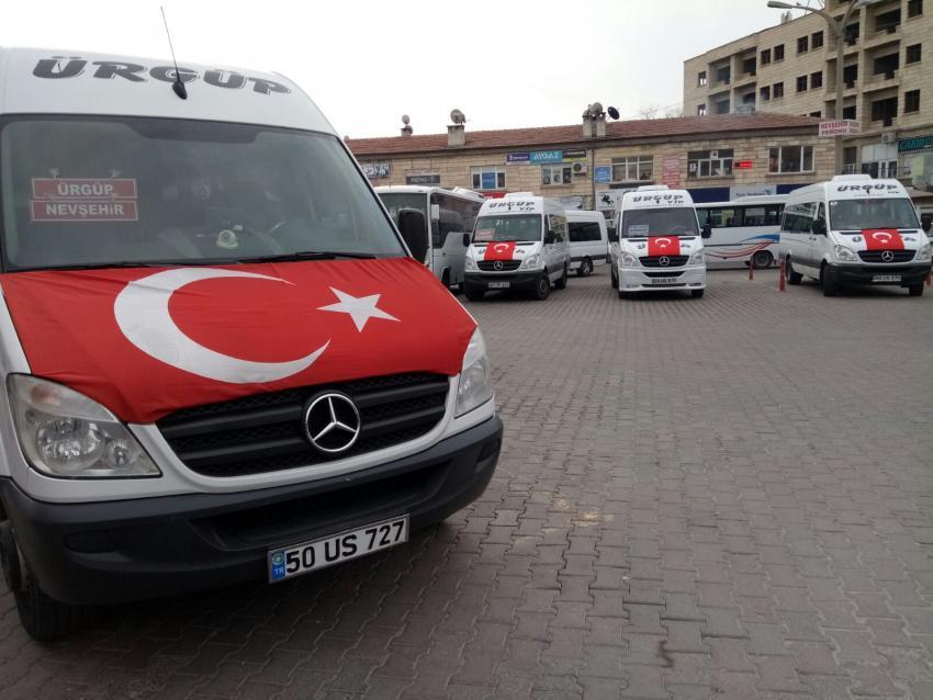Ürgüp / Nevşehir Otobüs Sefer Saatleri Yasaklardan Dolayı Değişti