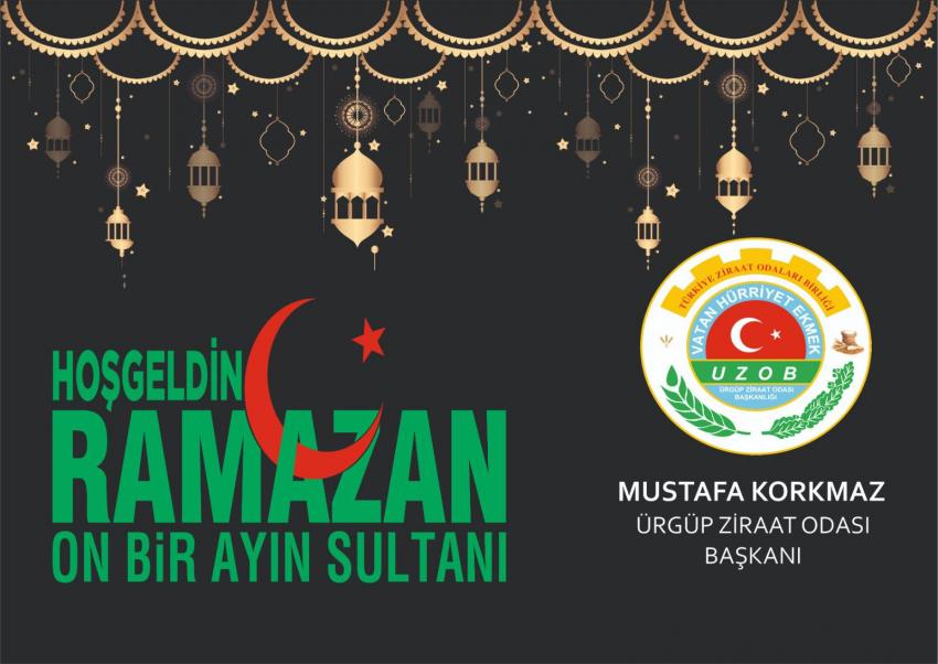 Başkan Korkmaz; 'Hoşgeldin Ya Şehr-i Ramazan'