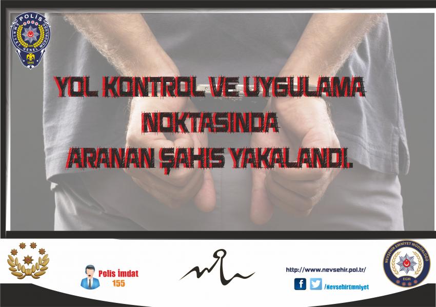 Sarıyazı Yol Kontrol Noktasında Aranan Bir Şahıs Yakalandı