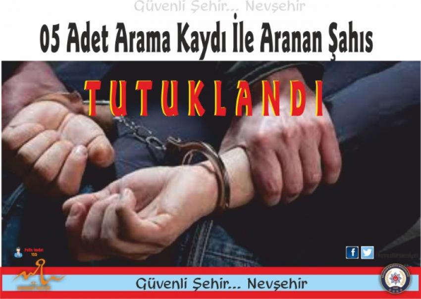 Ürgüp Emniyet Müdürlüğü Aranan Şahsı Yakaladı