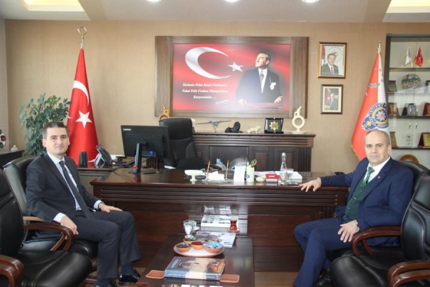 Kaymakam Maraşlı İl Emniyet Müdürüne İadeyi Ziyarette Bulundu