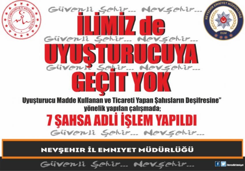 Ürgüp'te Uyuşturucuya Geçit Yok