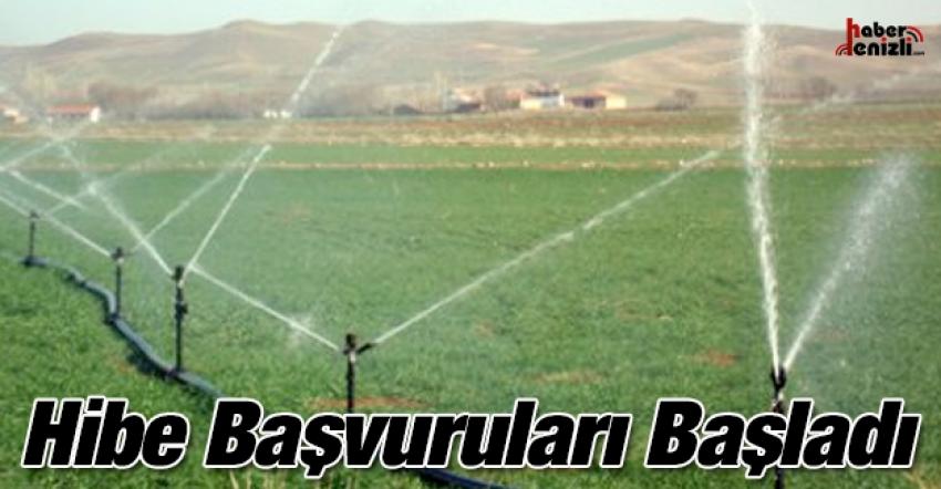 Yüzde 50 HİBE Bireysel Sulama Sistemleri Destekleme Başvuruları Başladı