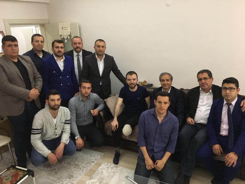 Ülkü Ocakları Afrin Gazisi Didinmez’i Ziyaret Etti