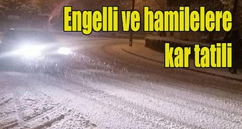 Kar Yağışı Nedeniyle Engelli, Kronik Hastalara ve Hamilelere İdari İzin