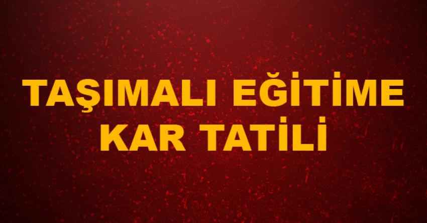 Taşımalı Eğitim Yapan Okullara Kar Tatili
