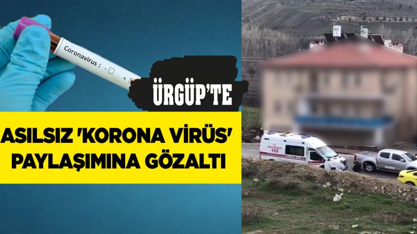 Asılsız 'Korona Virüs' Paylaşımına Gözaltı