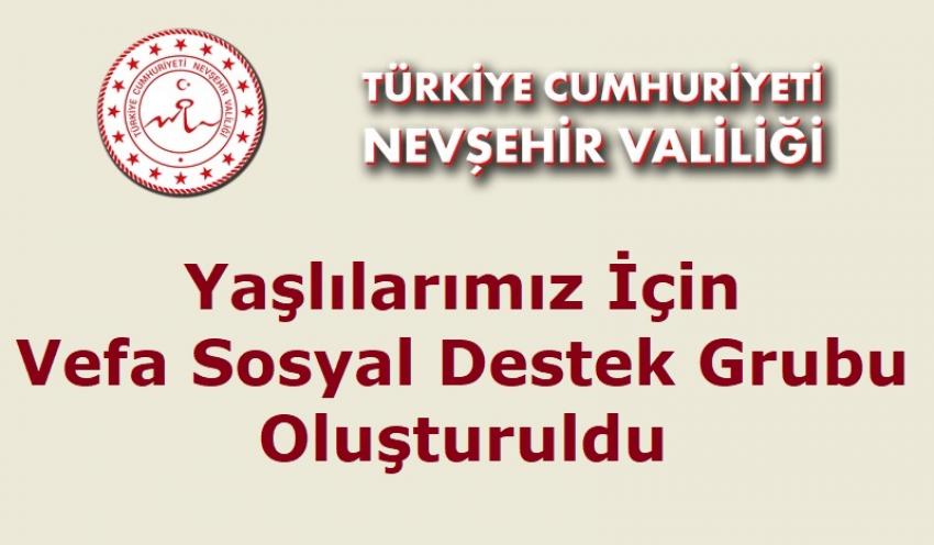 Valilik, Yaşlılarımız İçin Vefa Sosyal Destek Grubu Oluşturuldu