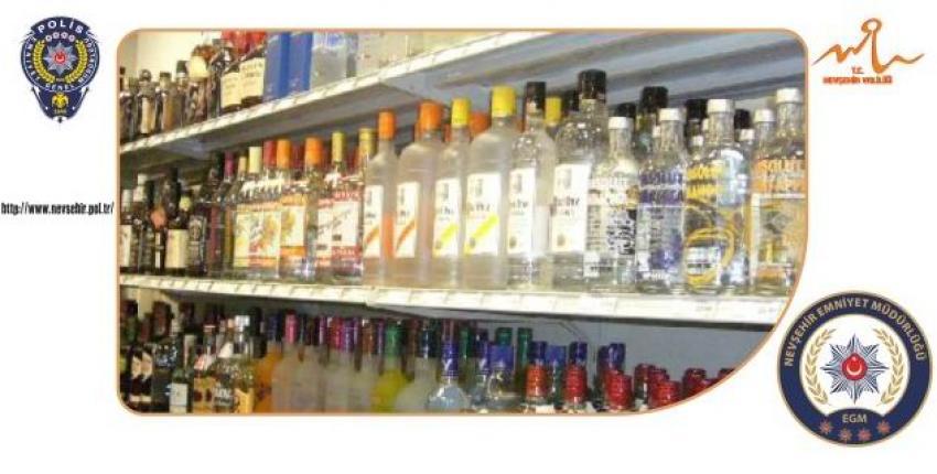 Ürgüp'te 17 İş Yerinde Alkol Denetimi Yapıldı