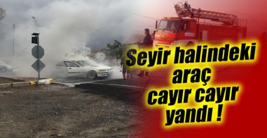Seyir Halindeki Araç Yandı
