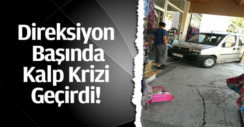 Direksiyonda Kalp Krizi Geçiren Sürücü Kaza Yaptı