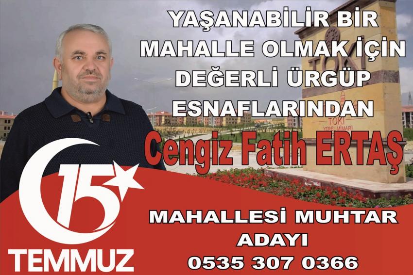 TOKİ Konutları Muhtar Adayı Cengiz Fatih Ertaş
