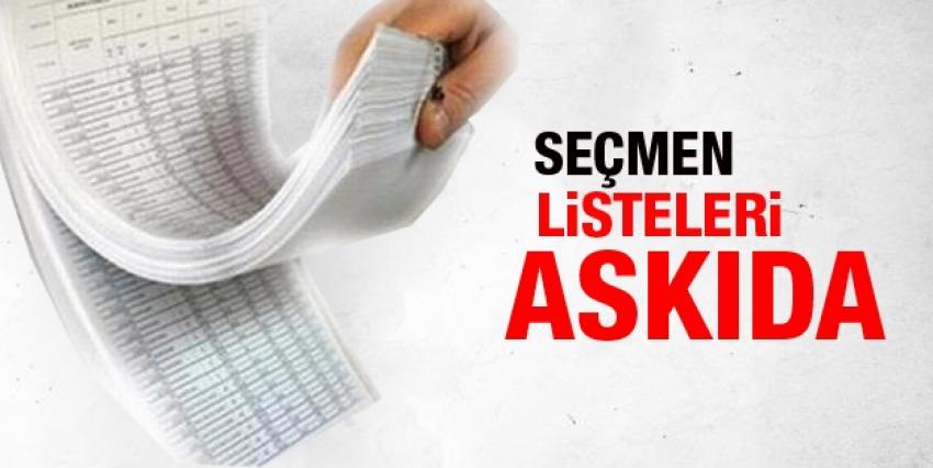 Seçmen Listeleri Askıya Çıktı!