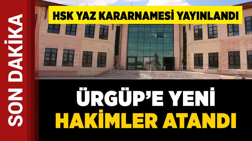 Ürgüp'e Yeni Hakimler Atandı