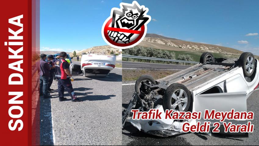 Trafik Kazası Meydana Geldi 2 Yaralı