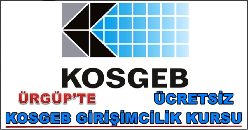 Ürgüp'te KOSGEB Girişimcilik Kursu Açılıyor