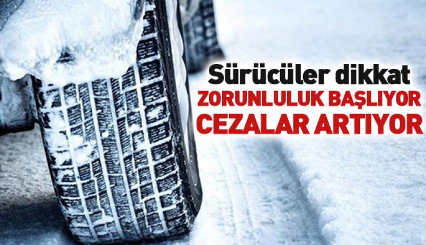 Zorunlu Kış Lastiği Uygulaması Başladı