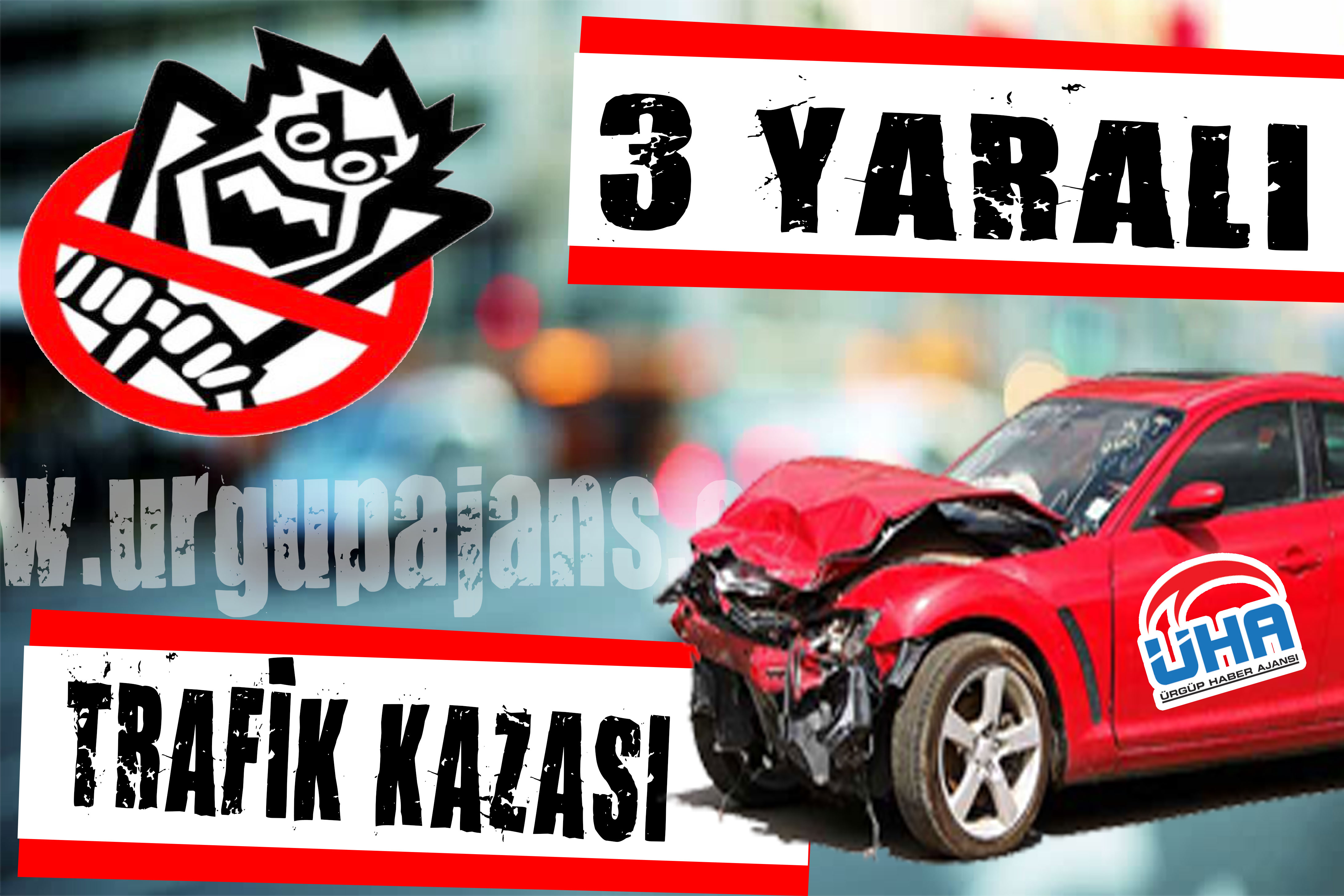 Trafik Kazası Meydana Geldi 1'i Ağır 3 Yaralı