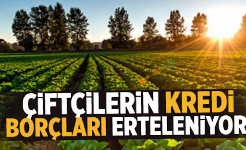 Çiftçi kredi borçları 6 ay faizsiz erteleniyor!