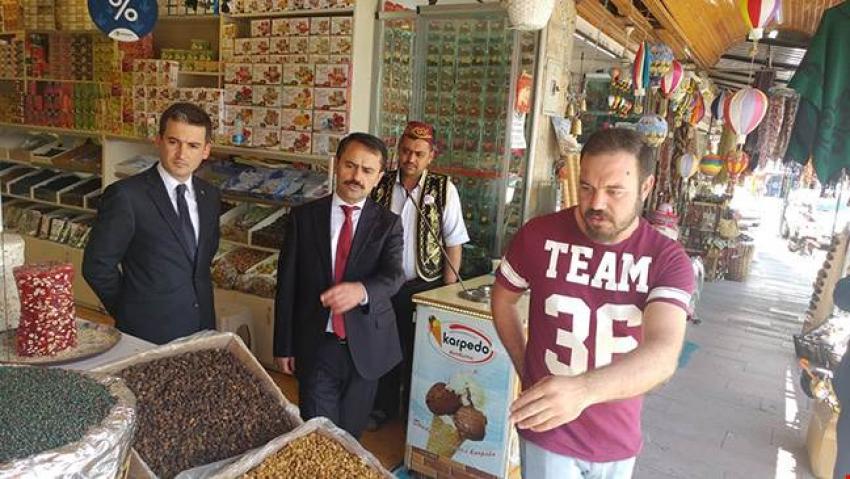 Vali Aktaş Ürgüp İlçesinde Esnaf Ziyaretlerinde Bulundu