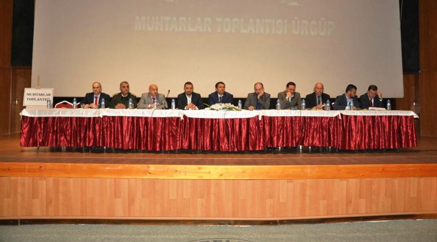 Muhtarlar Toplantısının İlki Ürgüp'te Yapıldı
